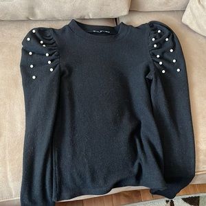 Zara Black Pearl Studded Longsleeve.
